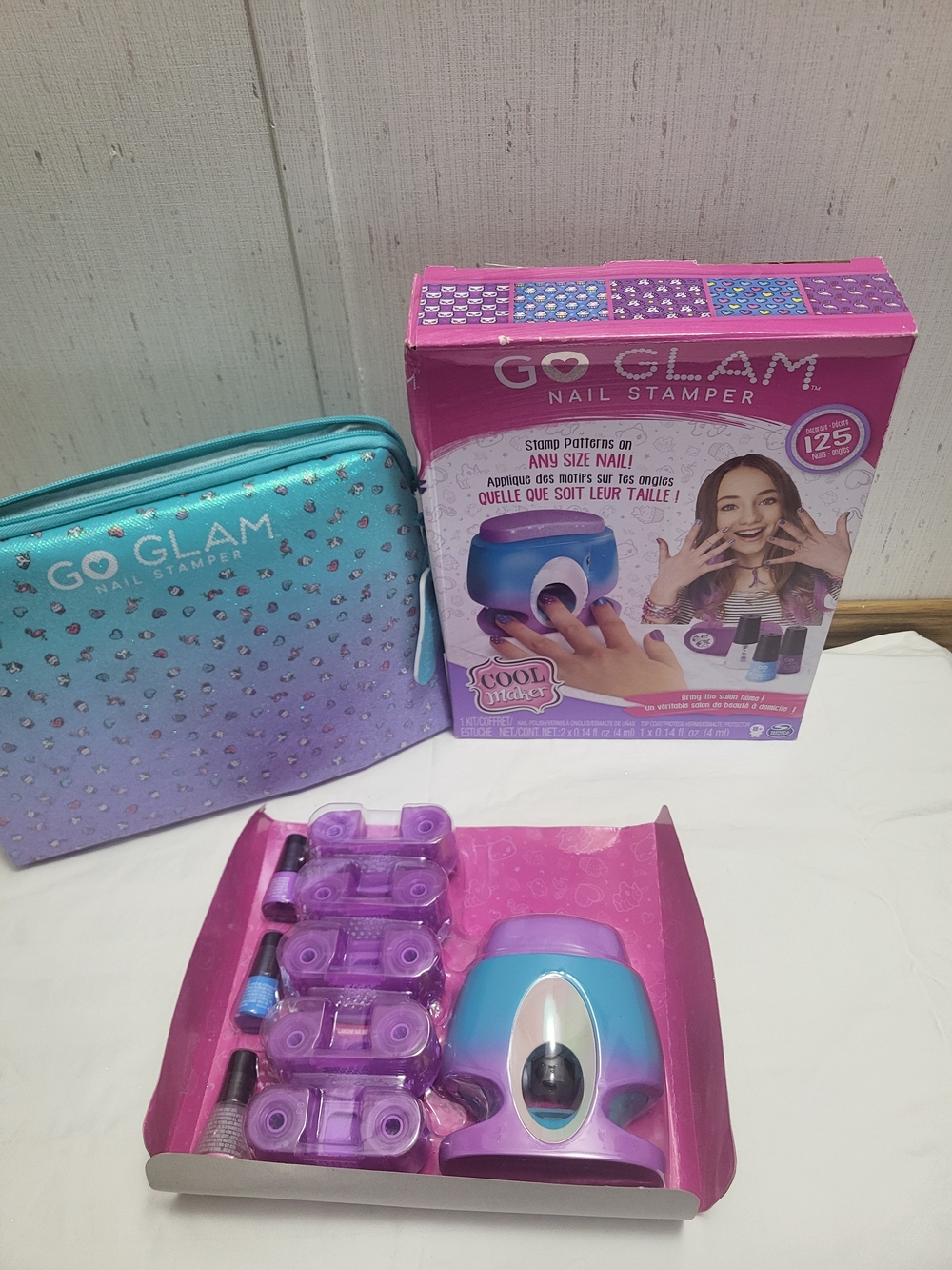 Glow Glam Nail Art Stamp Kit New In Box Never Used